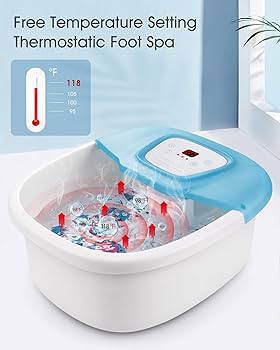 Amazon.com: N A Foot Spa/Bath Massager with Heat, Bubbles